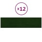 Wandpaneele 12 Stk. Dunkelgrün 60x15 cm Samt 1,08 m² Wandpaneele 12 Stk. Dunkelgrün 60x15 cm Samt 1,08 m²