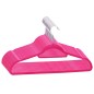 vidaXL 20 Stk. Kleiderbügel-Set Anti-Rutsch Rosa Samt vidaXL 20 Stk. Kleiderbügel-Set Anti-Rutsch Rosa Samt