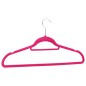 vidaXL 20 Stk. Kleiderbügel-Set Anti-Rutsch Rosa Samt vidaXL 20 Stk. Kleiderbügel-Set Anti-Rutsch Rosa Samt