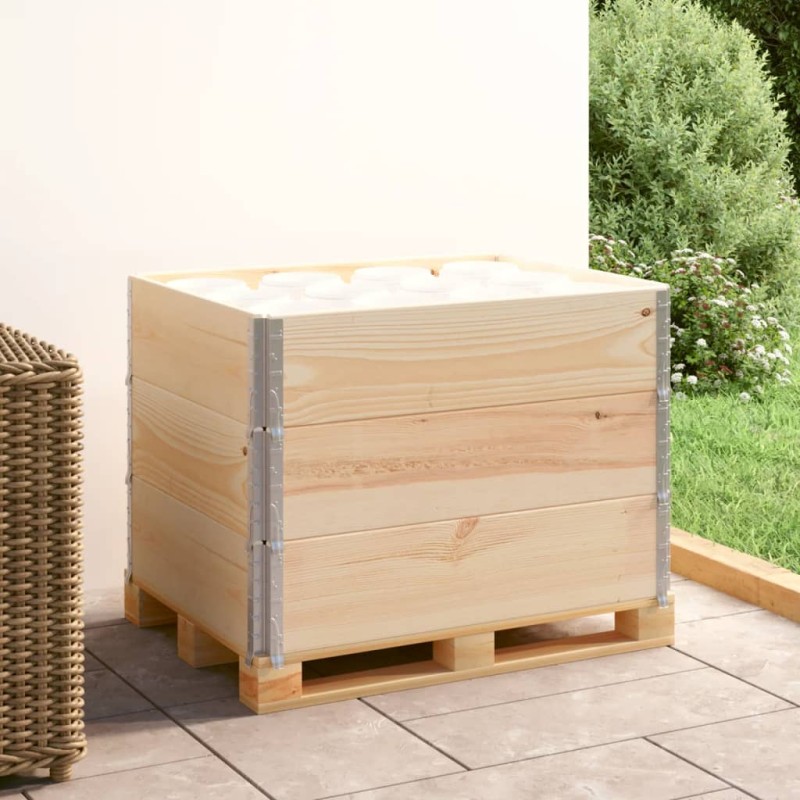 vidaXL Paletten-Aufsatzrahmen 3 Stk. 60x80 cm Kiefer Massivholz vidaXL Paletten-Aufsatzrahmen 3 Stk. 60x80 cm Kiefer Massivholz