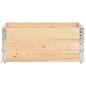 vidaXL Paletten-Aufsatzrahmen 3 Stk. 100x150 cm Kiefer Massivholz vidaXL Paletten-Aufsatzrahmen 3 Stk. 100x150 cm Kiefer Massivholz