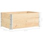 vidaXL Paletten-Aufsatzrahmen 3 Stk. 100x150 cm Kiefer Massivholz vidaXL Paletten-Aufsatzrahmen 3 Stk. 100x150 cm Kiefer Massivholz