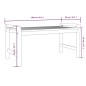 vidaXL Couchtisch 100x50x50 cm Massivholz Akazie vidaXL Couchtisch 100x50x50 cm Massivholz Akazie