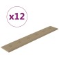 Wandpaneele 12 Stk. Cappuccino-Braun 90x15cm Kunstleder 1,62 m² Wandpaneele 12 Stk. Cappuccino-Braun 90x15cm Kunstleder 1,62 m²