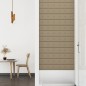 Wandpaneele 12 Stk. Cappuccino-Braun 90x15cm Kunstleder 1,62 m² Wandpaneele 12 Stk. Cappuccino-Braun 90x15cm Kunstleder 1,62 m²