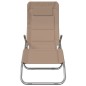 vidaXL Sonnenliegen 2 Stk. Taupe Textilene & Pulverbeschichteter Stahl vidaXL Sonnenliegen 2 Stk. Taupe Textilene & Pulverbeschichteter Stahl