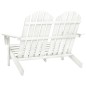 vidaXL 2-Sitzer Adirondack-Gartenbank Massivholz Tanne Weiß vidaXL 2-Sitzer Adirondack-Gartenbank Massivholz Tanne Weiß