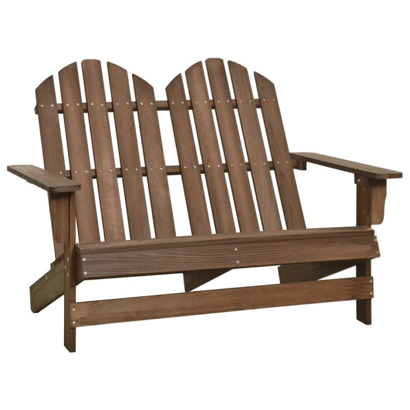 vidaXL 2-Sitzer Adirondack-Gartenbank Massivholz Tanne Braun vidaXL 2-Sitzer Adirondack-Gartenbank Massivholz Tanne Braun