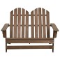 vidaXL 2-Sitzer Adirondack-Gartenbank Massivholz Tanne Braun vidaXL 2-Sitzer Adirondack-Gartenbank Massivholz Tanne Braun