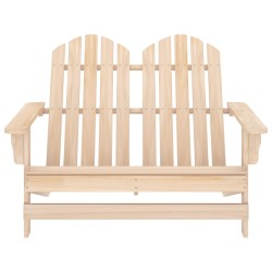 vidaXL Adirondack-Gartenbank 2-Sitzer Massivholz Tanne