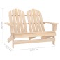 vidaXL Adirondack-Gartenbank 2-Sitzer Massivholz Tanne vidaXL Adirondack-Gartenbank 2-Sitzer Massivholz Tanne