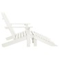 vidaXL Adirondack-Gartenbank 2-Sitzer mit Fußteil Tannenholz Weiß vidaXL Adirondack-Gartenbank 2-Sitzer mit Fußteil Tannenholz Weiß