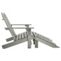 vidaXL 2-Sitzer Adirondack-Gartenbank mit Fußstütze Tannenholz Grau vidaXL 2-Sitzer Adirondack-Gartenbank mit Fußstütze Tannenholz Grau