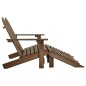 vidaXL 2-Sitzer Adirondack-Gartenbank mit Fußstütze Tannenholz Braun vidaXL 2-Sitzer Adirondack-Gartenbank mit Fußstütze Tannenholz Braun