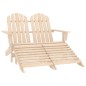 vidaXL Adirondack-Gartenbank 2-Sitzer mit Fußteil Tannenholz vidaXL Adirondack-Gartenbank 2-Sitzer mit Fußteil Tannenholz