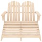 vidaXL Adirondack-Gartenbank 2-Sitzer mit Fußteil Tannenholz vidaXL Adirondack-Gartenbank 2-Sitzer mit Fußteil Tannenholz