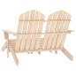 vidaXL Adirondack-Gartenbank 2-Sitzer mit Fußteil Tannenholz vidaXL Adirondack-Gartenbank 2-Sitzer mit Fußteil Tannenholz