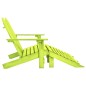 vidaXL Adirondack-Gartenbank 2-Sitzer mit Fußteil Tannenholz Grün vidaXL Adirondack-Gartenbank 2-Sitzer mit Fußteil Tannenholz Grün