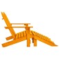 vidaXL 2-Sitzer Adirondack-Gartenbank mit Fußstütze Tannenholz Orange vidaXL 2-Sitzer Adirondack-Gartenbank mit Fußstütze Tannenholz Orange