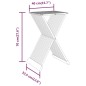 vidaXL Klapphocker 40x32,5x70 cm Massivholz Teak vidaXL Klapphocker 40x32,5x70 cm Massivholz Teak