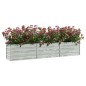 vidaXL Garten-Hochbeet 240x40x45 cm Verzinkter Stahl Silber vidaXL Garten-Hochbeet 240x40x45 cm Verzinkter Stahl Silber