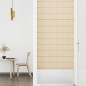 Wandpaneele 12 Stk. Creme 90x15 cm Stoff 1,62 m² Wandpaneele 12 Stk. Creme 90x15 cm Stoff 1,62 m²