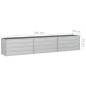 vidaXL Garten-Hochbeet 240x40x45 cm Verzinkter Stahl Silber vidaXL Garten-Hochbeet 240x40x45 cm Verzinkter Stahl Silber