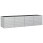 vidaXL Garten-Hochbeet 320x80x77 cm Verzinkter Stahl Silber vidaXL Garten-Hochbeet 320x80x77 cm Verzinkter Stahl Silber