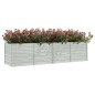 vidaXL Garten-Hochbeet 320x80x77 cm Verzinkter Stahl Silber vidaXL Garten-Hochbeet 320x80x77 cm Verzinkter Stahl Silber
