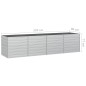 vidaXL Garten-Hochbeet 320x80x77 cm Verzinkter Stahl Silber vidaXL Garten-Hochbeet 320x80x77 cm Verzinkter Stahl Silber