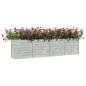vidaXL Garten-Hochbeet 320x40x77 cm Verzinkter Stahl Silber vidaXL Garten-Hochbeet 320x40x77 cm Verzinkter Stahl Silber