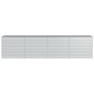 vidaXL Garten-Hochbeet 320x40x77 cm Verzinkter Stahl Silber vidaXL Garten-Hochbeet 320x40x77 cm Verzinkter Stahl Silber