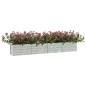 vidaXL Garten-Hochbeet 320x40x45 cm Verzinkter Stahl Silber vidaXL Garten-Hochbeet 320x40x45 cm Verzinkter Stahl Silber