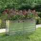 vidaXL Garten-Hochbeet 160x40x77 cm Verzinkter Stahl Silber vidaXL Garten-Hochbeet 160x40x77 cm Verzinkter Stahl Silber