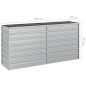 vidaXL Garten-Hochbeet 160x40x77 cm Verzinkter Stahl Silber vidaXL Garten-Hochbeet 160x40x77 cm Verzinkter Stahl Silber
