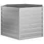vidaXL Garten-Hochbeet 129x77 cm Verzinkter Stahl Silber vidaXL Garten-Hochbeet 129x77 cm Verzinkter Stahl Silber