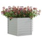 vidaXL Garten-Hochbeet 129x77 cm Verzinkter Stahl Silber vidaXL Garten-Hochbeet 129x77 cm Verzinkter Stahl Silber