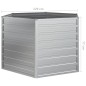 vidaXL Garten-Hochbeet 129x77 cm Verzinkter Stahl Silber vidaXL Garten-Hochbeet 129x77 cm Verzinkter Stahl Silber
