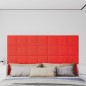 vidaXL Wandpaneele 12 Stk. Rot 30x30 cm Kunstleder 1,08 m² vidaXL Wandpaneele 12 Stk. Rot 30x30 cm Kunstleder 1,08 m²