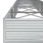 vidaXL Garten-Hochbeet 400x80x45 cm Verzinkter Stahl Silber vidaXL Garten-Hochbeet 400x80x45 cm Verzinkter Stahl Silber