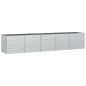 vidaXL Garten-Hochbeet 400x80x77 cm Verzinkter Stahl Silber vidaXL Garten-Hochbeet 400x80x77 cm Verzinkter Stahl Silber