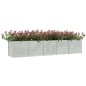 vidaXL Garten-Hochbeet 400x80x77 cm Verzinkter Stahl Silber vidaXL Garten-Hochbeet 400x80x77 cm Verzinkter Stahl Silber