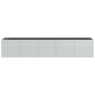 vidaXL Garten-Hochbeet 400x80x77 cm Verzinkter Stahl Silber vidaXL Garten-Hochbeet 400x80x77 cm Verzinkter Stahl Silber