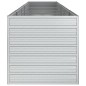 vidaXL Garten-Hochbeet 400x80x77 cm Verzinkter Stahl Silber vidaXL Garten-Hochbeet 400x80x77 cm Verzinkter Stahl Silber