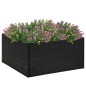 vidaXL Pflanzkübel Schwarz 80x80x40 cm Poly Rattan vidaXL Pflanzkübel Schwarz 80x80x40 cm Poly Rattan