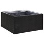 vidaXL Pflanzkübel Schwarz 80x80x40 cm Poly Rattan vidaXL Pflanzkübel Schwarz 80x80x40 cm Poly Rattan