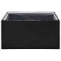 vidaXL Pflanzkübel Schwarz 80x80x40 cm Poly Rattan vidaXL Pflanzkübel Schwarz 80x80x40 cm Poly Rattan