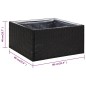 vidaXL Pflanzkübel Schwarz 80x80x40 cm Poly Rattan vidaXL Pflanzkübel Schwarz 80x80x40 cm Poly Rattan