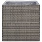 vidaXL Pflanzkübel Grau 80x80x80 cm Poly Rattan vidaXL Pflanzkübel Grau 80x80x80 cm Poly Rattan