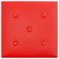 vidaXL Wandpaneele 12 Stk. Rot 30x30 cm Kunstleder 1,08 m² vidaXL Wandpaneele 12 Stk. Rot 30x30 cm Kunstleder 1,08 m²
